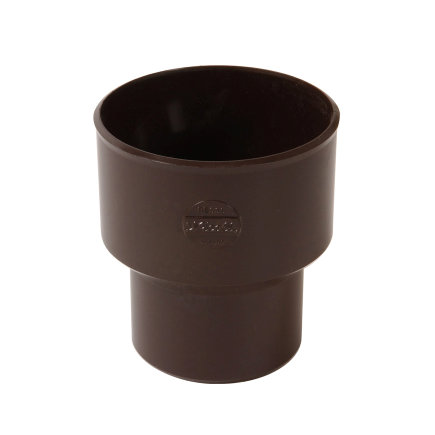 Nicoll Techtan hwa verloopmof, pvc, concentrisch, bruin, RAL 8017, 100 x 80 mm 