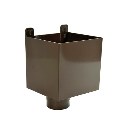 Nicoll Techtan hwa vergaarbak, pvc, bruin, RAL 8017, 80 mm 