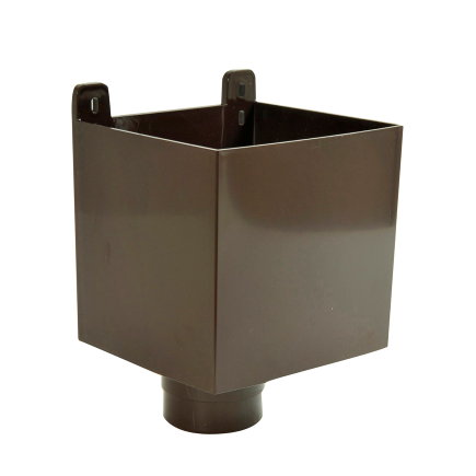 Nicoll Techtan hwa vergaarbak, pvc, bruin, RAL 8017, 100 mm 