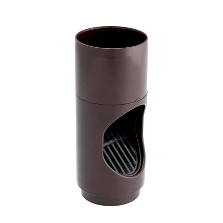 Nicoll Techtan hwa bladscheider, pvc, bruin, RAL 8017, 80 mm 