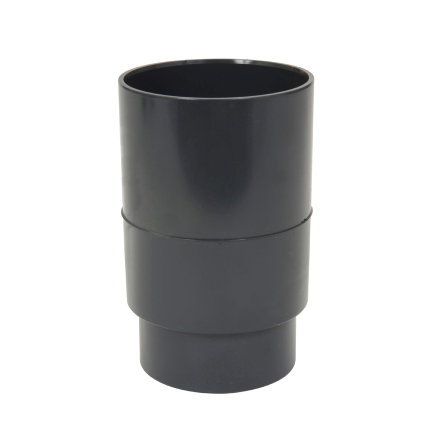 Nicoll Techtan Fallrohr-Muffe, verlängert, PVC, Klebemuffe x red. Spitzende, anthr., RAL 7016, 80 mm