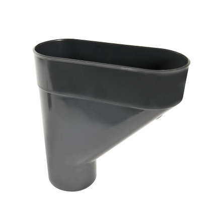 Nicoll Techtan hwa hamvormige verzamelbak, pvc, 2x inwendig lijm x verjongd spie, antraciet, 100mm