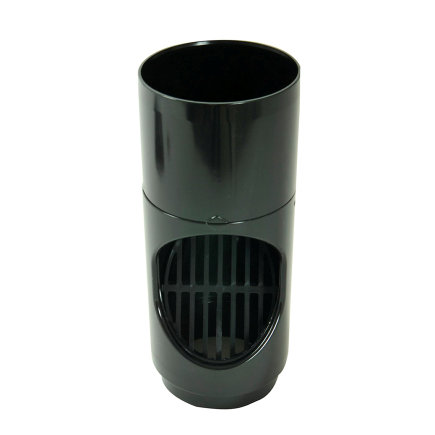 Nicoll Techtan hwa bladscheider, pvc, zwart, RAL 9011, 80 mm