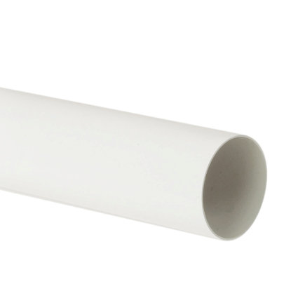 Nicoll Techtan Fallrohr, PVC, weiß, RAL 9010, 50 mm, l = 4 m 