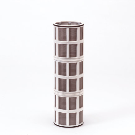 Amiad Zylindersieb für Kunststofffilter 3", T x L = 100 x 370 mm, Siebperforation 0,20 mm, weiß 