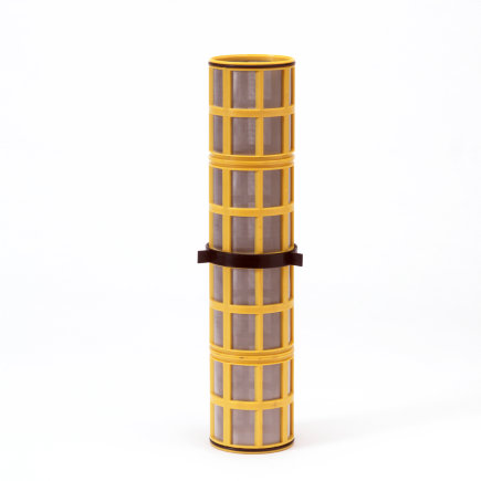 Amiad Zylindersieb für Stahlfilter 3", T x L = 100 x 500 mm, Siebperforation 0,10 mm, gelb 