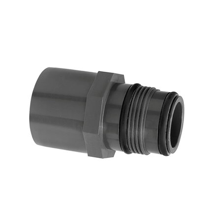 VDL swing draadeind, pvc-u, inwendig/uitwendig lijm x buitendraad, 10 bar, SWDR 50, 50/63 mm 