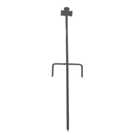 Talen Tools Regner-Stativstange mit Querstütze, doppelt, ½", pulverbeschichteter Stahl 