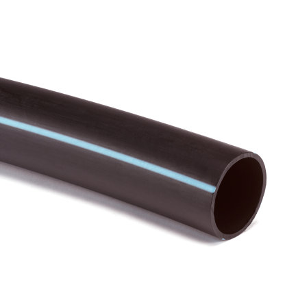 HDPE-Rohr mit Kiwa-Zertifizierung, PE 100, 50 x 2,4 mm, 8 bar, L = maximal 100 m, pro Meter 