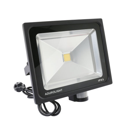 Adurolight® Premium Quality Line LED-Sensorstrahler, Firmio Sensory, 50W, 3000 K 