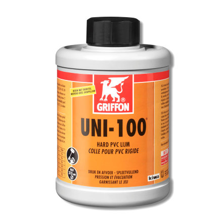 Griffon Hart-PVC-Kleber, Uni-100, Dose à 1000 ml 