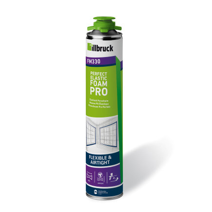 Illbruck pur pistoolschuim, elastisch, type Perfect elastic foam PRO FM330, bus à 880 ml 