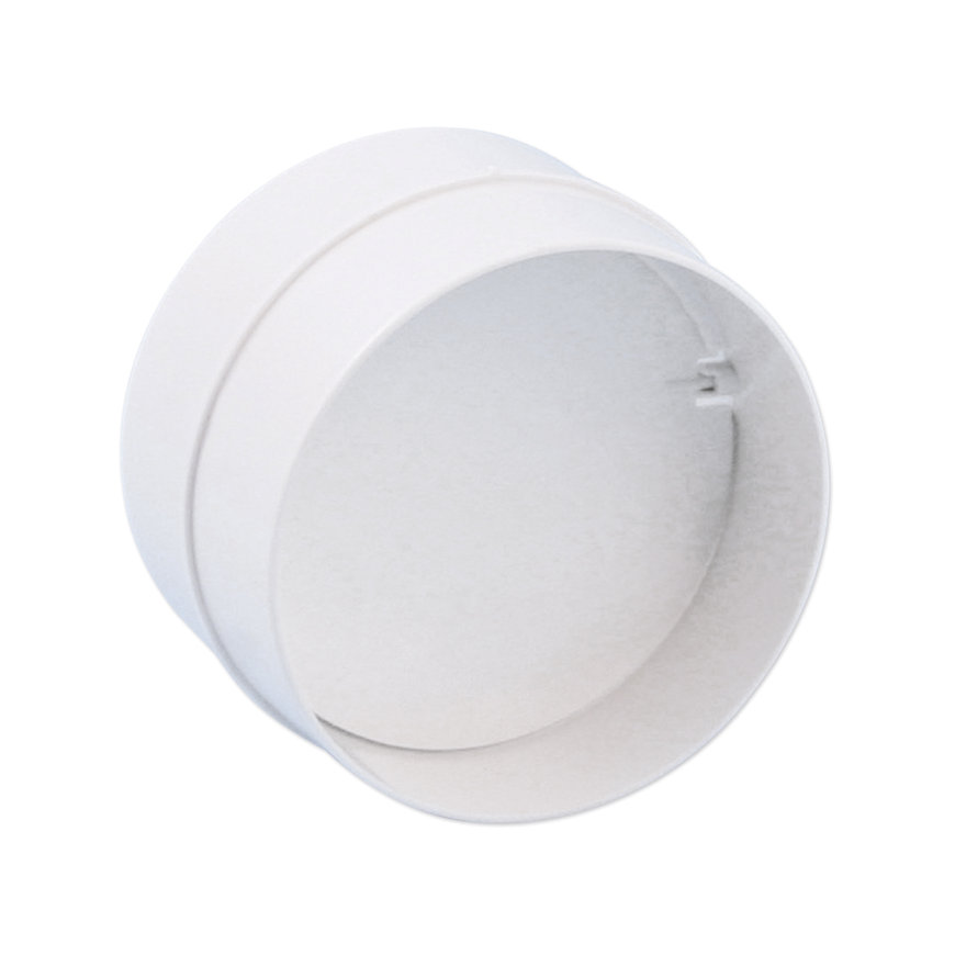 Nedco buisverbinder met terugslagklep, voor keukenventilatie, pvc, 2x spie, &Oslash; 150 mm 