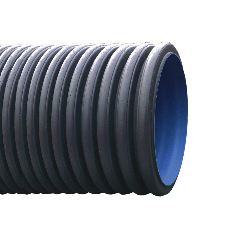 MAGNUM duikerbuis met losse mof en rubberring, hdpe, EN13476, SN8, l = 6 m, 200 x 172 mm 