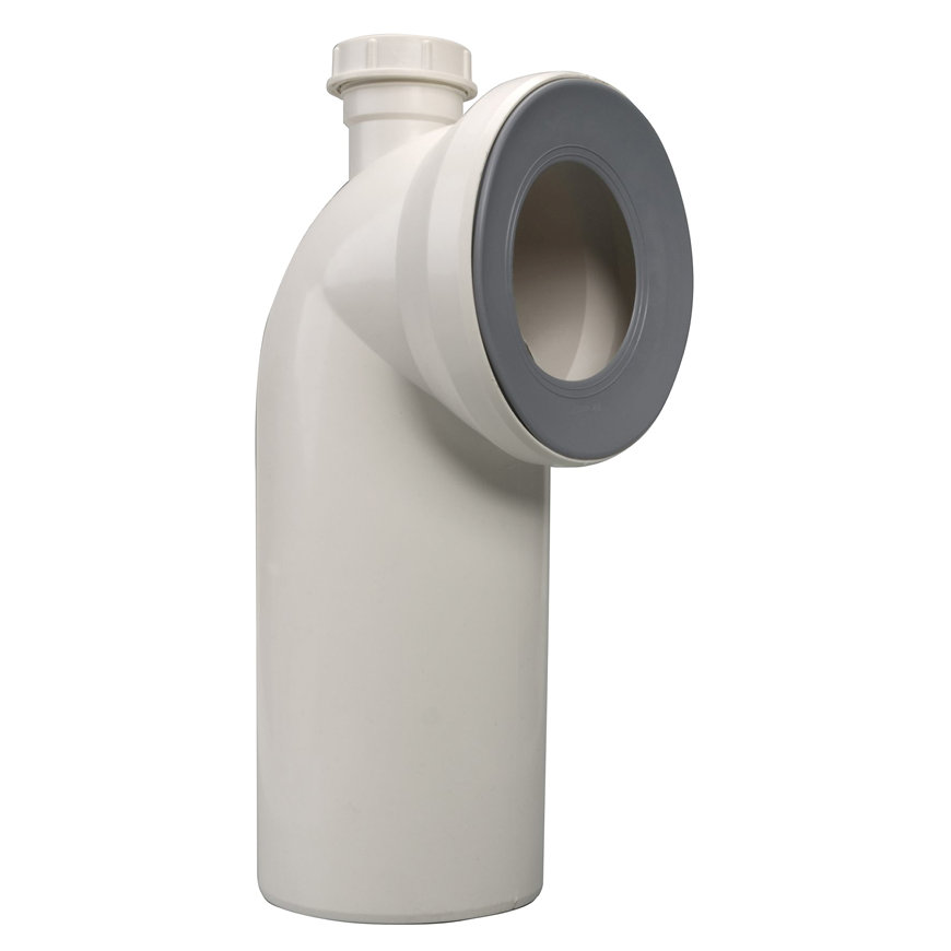 Airfit WC-Anschlussbogen 90°, Nr.301A, mit Schlauchanschluss 40 mm, weiß, 110 mm 