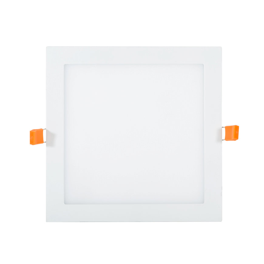 Adurolight® Premium Quality Line platte led downlight, vierkant, Ken, wit, 18 W, 3000 K 