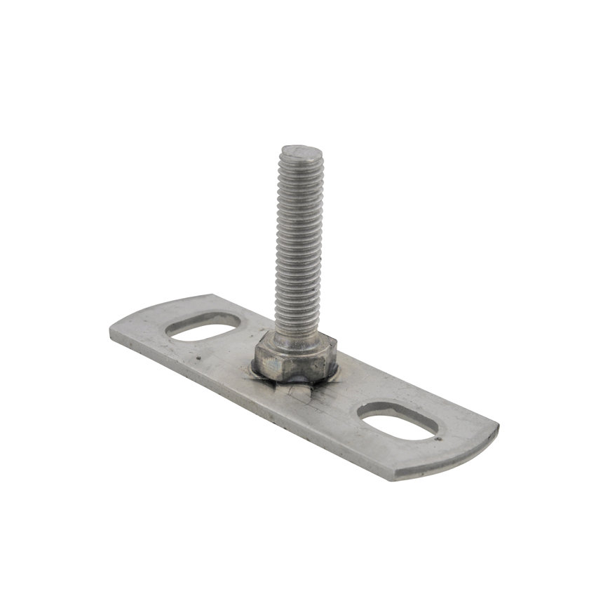 Walraven muurplaat, rvs, type 672, M8 x 35 mm, buitendraad 