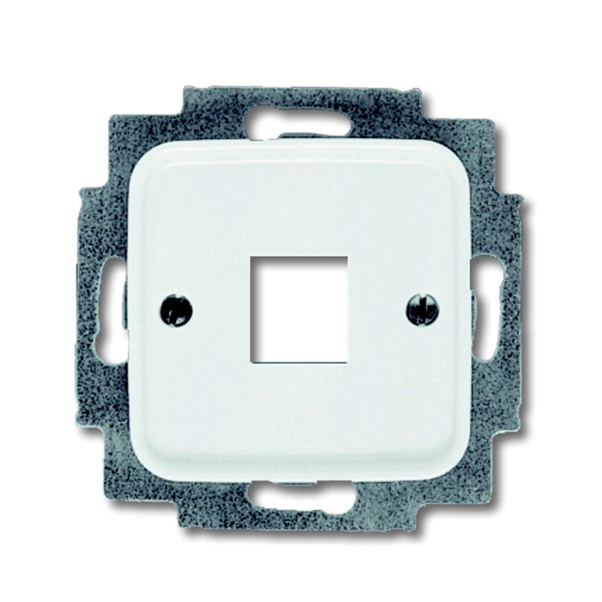 ABB Busch-Jaeger centraalplaat, voor Modular Jack, Reflex SI, 1-voudig, alpine wit 