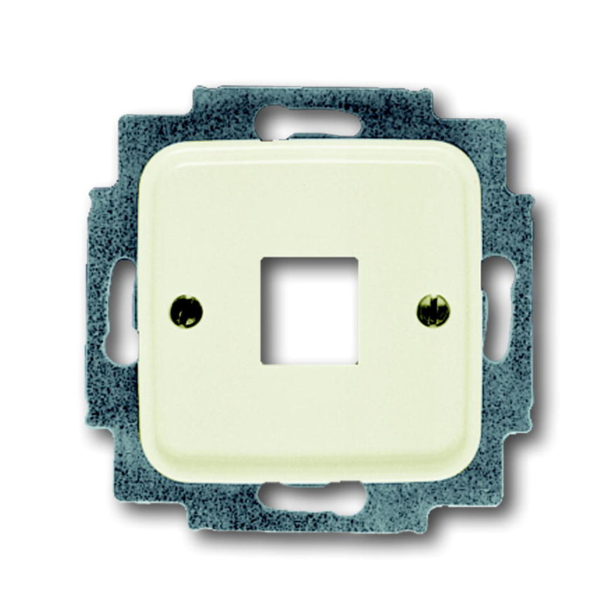 ABB Busch-Jaeger centraalplaat, voor Modular Jack, SI, 1-voudig, crème 