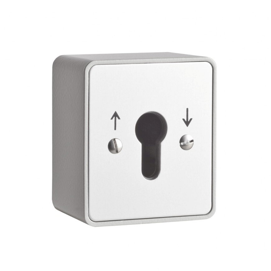 Maasland sleutelschakelaar, puls 2 zijden, opbouw, diepte 71 mm, 1/2-polig 