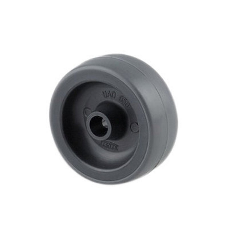 TENTE wiel, polyurethaan, 50 mm, type PAO050x19-Ø6 + asbus, zwart 