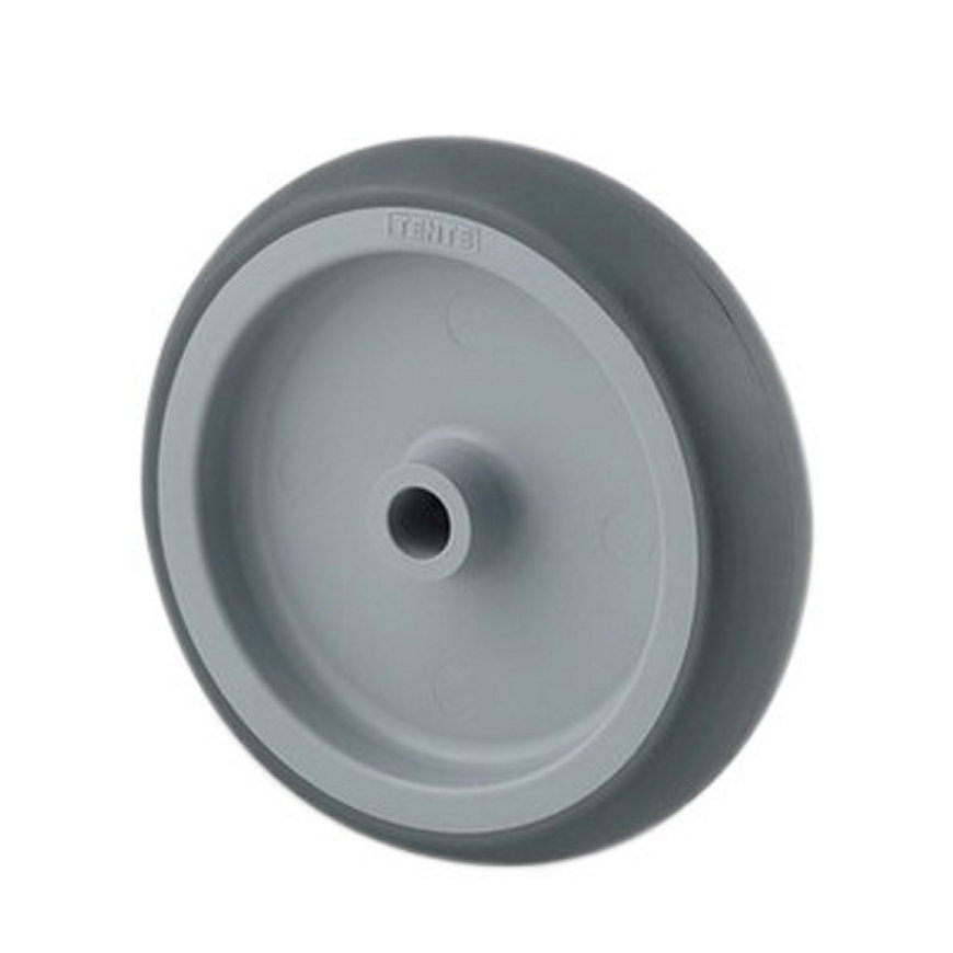 TENTE wiel, thermoplastisch rubber, 50 mm, type PJO050x19-Ø8, grijs 