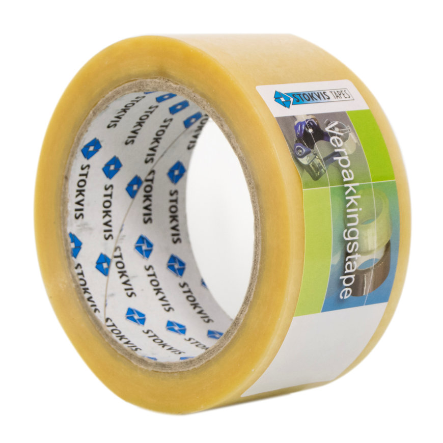 Stokvis Verpackungsband, PVC, Typ M220 TR, B = 48 mm, L = 66 m, transparent, pro Rolle 