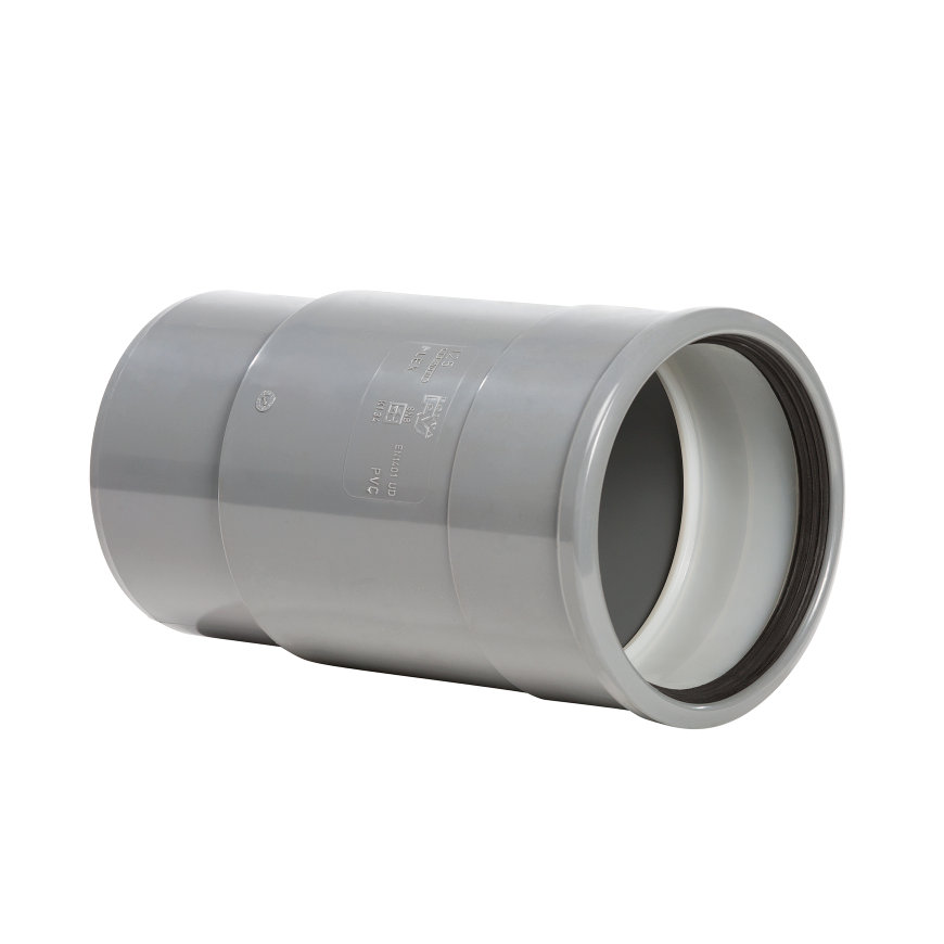 Flexible PVC-Muffe, 1x Muffe, KOMO, SN8, DN 125 mm 