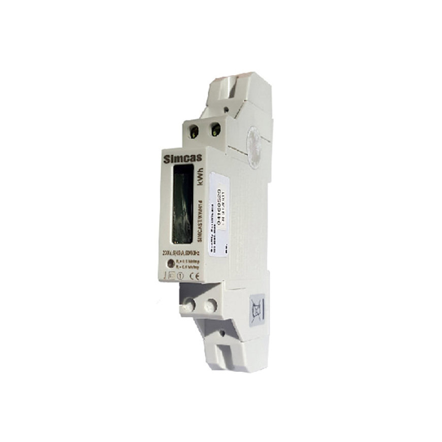 Simcast digitale kWh meter, 1 fase, WHZ1, MID, 230 V, 5 - 45 A 