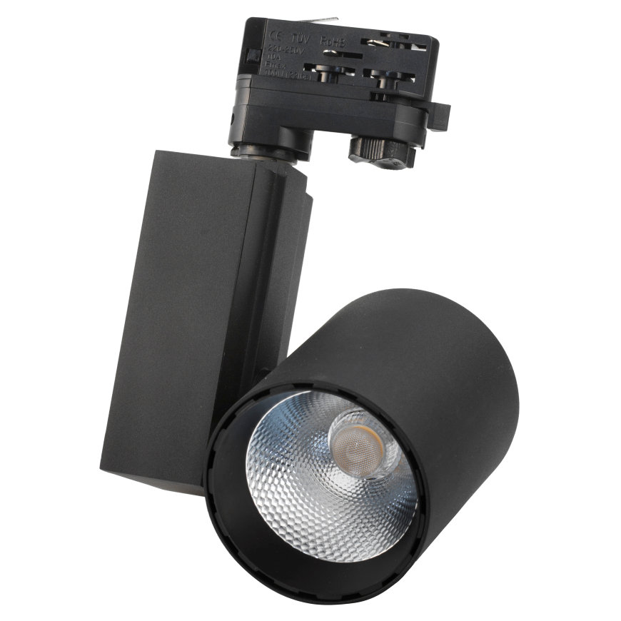 Adurolight® Premium Quality Line LED-Spot für Schienensystem, Louise, schwarz, 30 W, 3000 K 