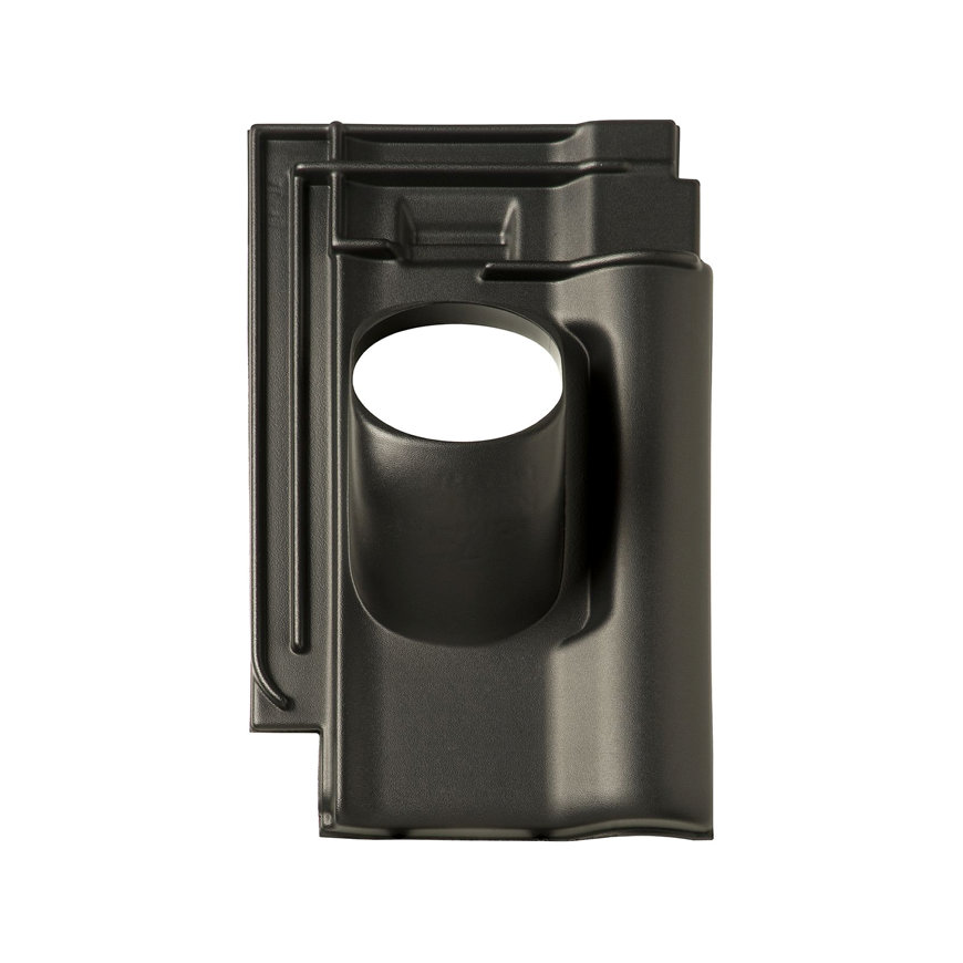 Ubbink dakdoorvoerpan, Alegra 10, kunststof, 131 mm, 1-pans, zwart, dakhelling 25 - 45°