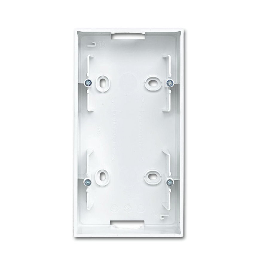 ABB Busch-Jaeger opbouwbak met bodem, Balance SI, 2-voudig, alpin wit