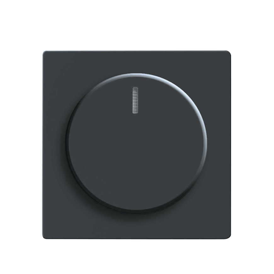 ABB Busch-Jaeger afdekplaat, voor dimmer, Future linear, glimlamp, mat zwart 