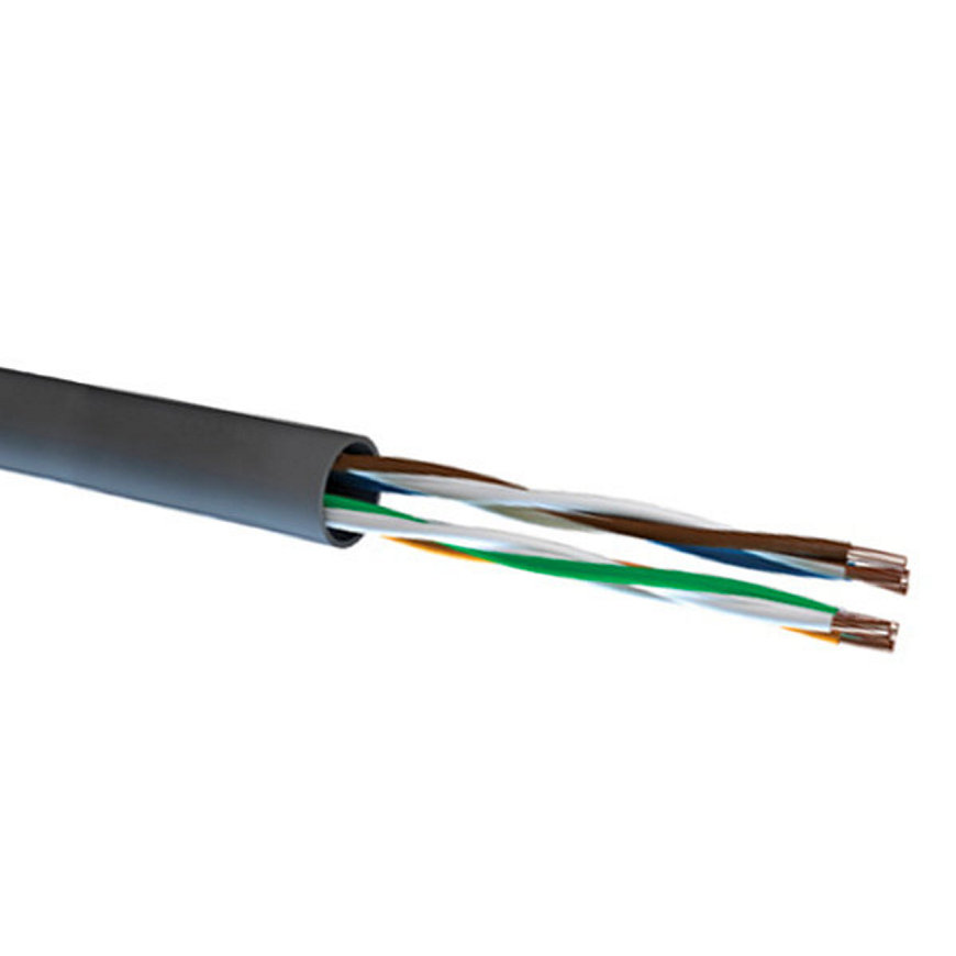 TKF UTP kabel, 4 x 2 x 24AWG, Eca, grijs, CAT 5E, l = maximaal 305 m 