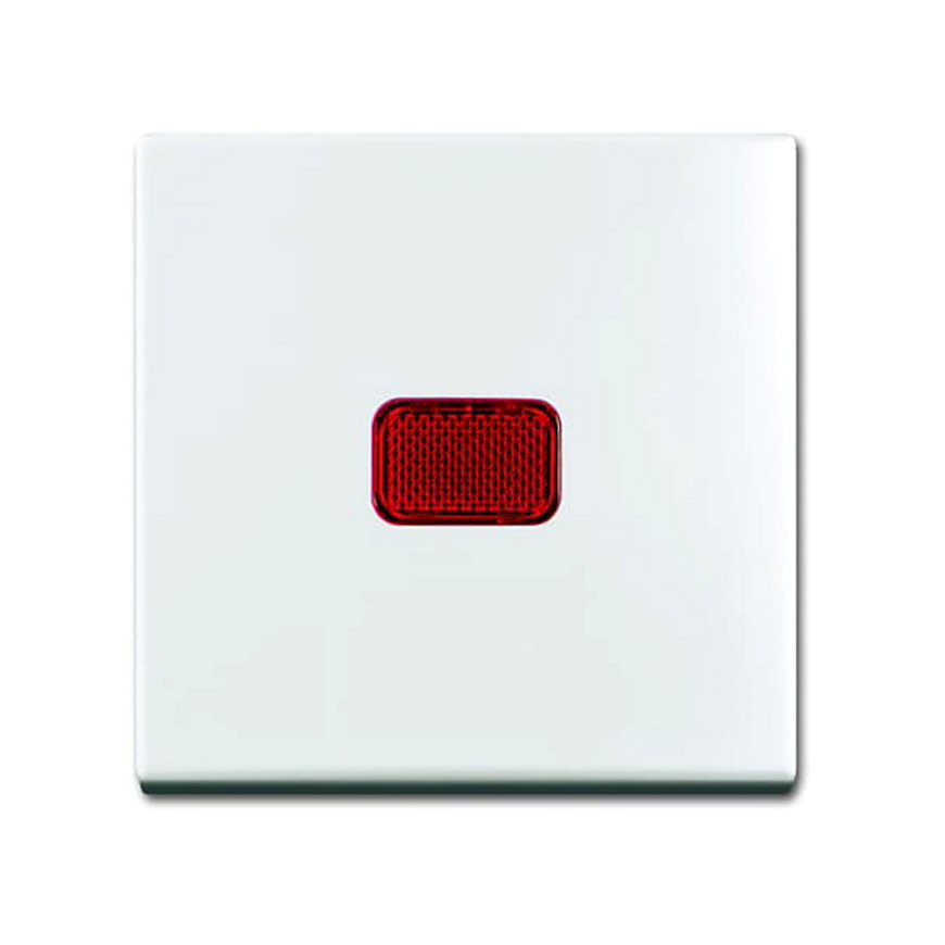 ABB Busch-Jaeger schakelwip, Balance SI, wissel, rode lens, alpin wit