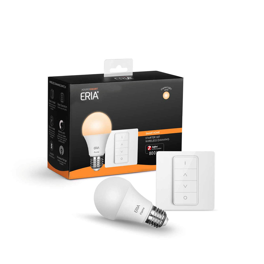 AduroSmart ERIA® startpakket, 1 Flame Light lamp en dimmer 