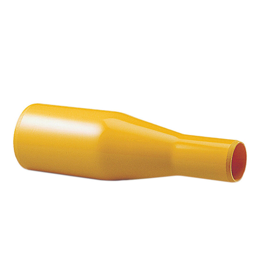 Pipelife verloopstuk voor gas, slagvast pvc, geel, Gastec QA, 2x spie, 75 x 63 mm 