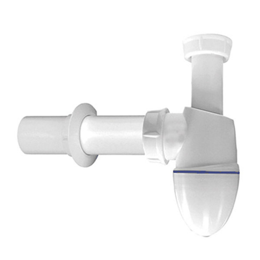 Nicoll Flaschengeruchsverschluss, Easyphon, mit Abflussrohr und Rosette, PP, weiß, 1¼" x 32 mm 