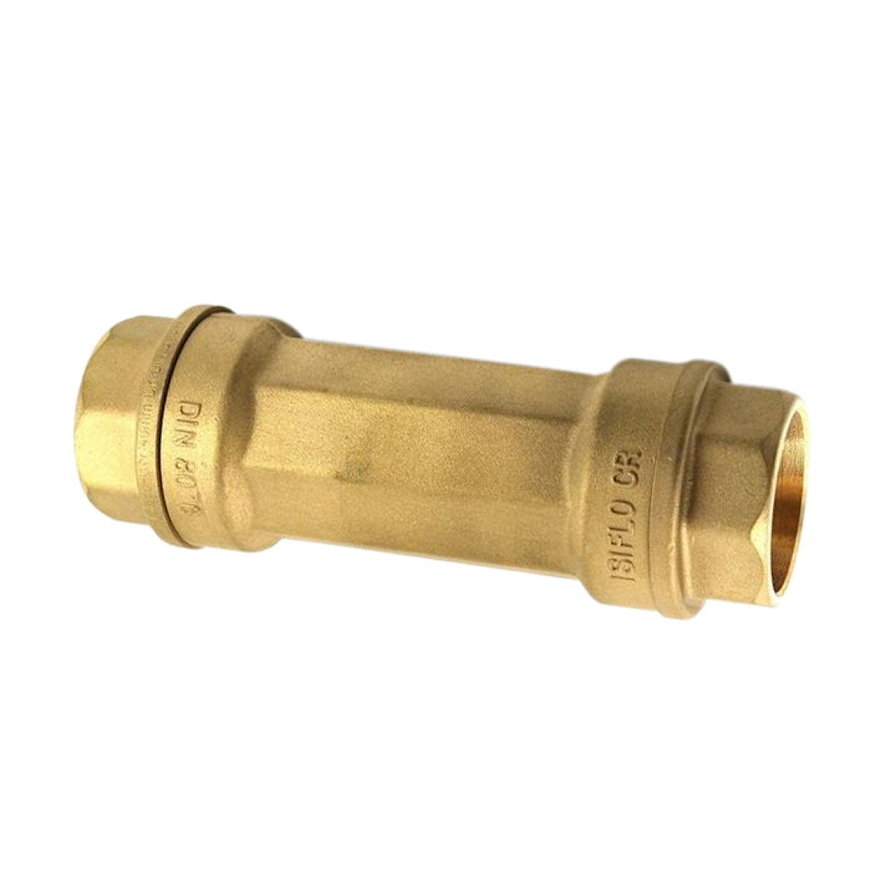 Isiflo reparatiekoppeling, type 101, messing, 2x klem, Kiwa, Gastec QA, 32 mm 