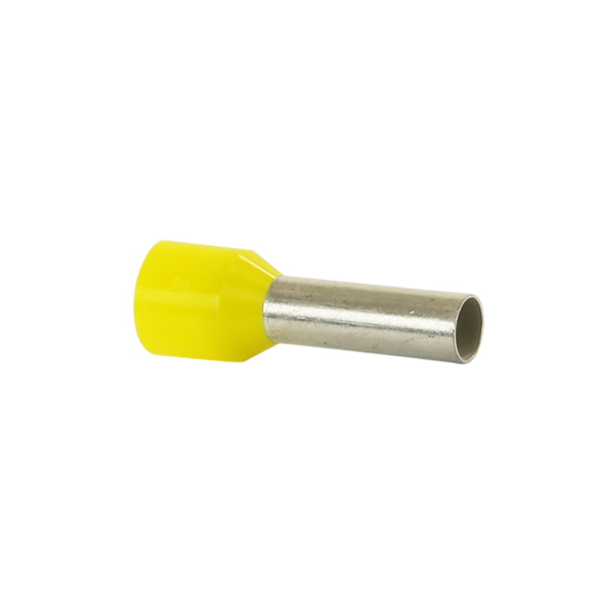 Klemko adereindhuls, geïsoleerd, pp, geel, 6 mm², penlengte = 12 mm, DIN-kleur, zak à 100 stuks 