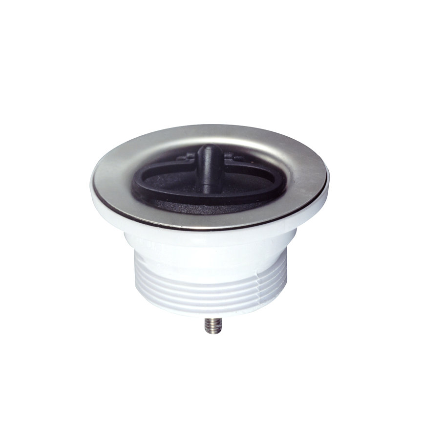 McAlpine Ablaufstopfen, mit Edelstahlventil und Gummistopfen, 1¼" x 60 mm 