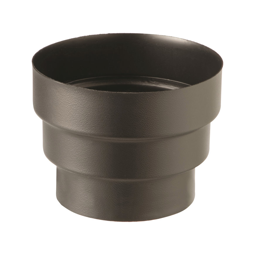 Ubbink verloopstuk, voor ventilatie, kunststof, zwart, 176, 158, 132 mm 