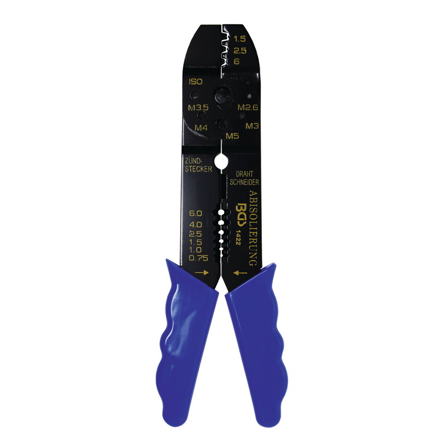 Krimptang, voor ongeïsoleerde verbindingsstukken 0,75 - 6 mm² 
