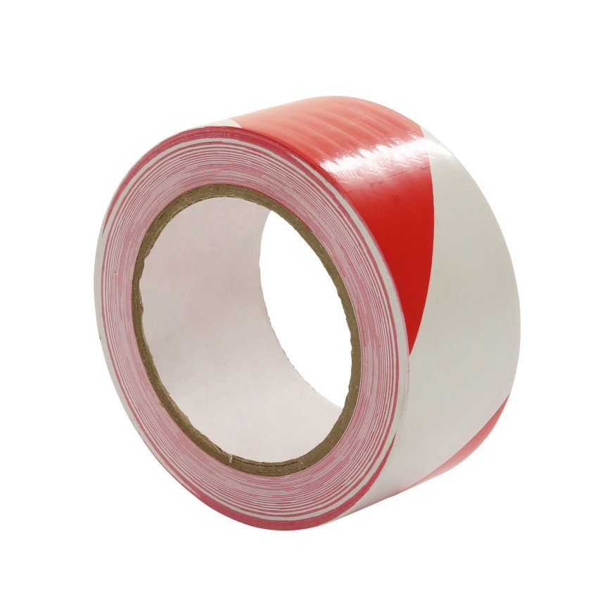 Multicoll markeringstape, pe, b = 50 mm, l = 66 m, rood/wit, per rol 