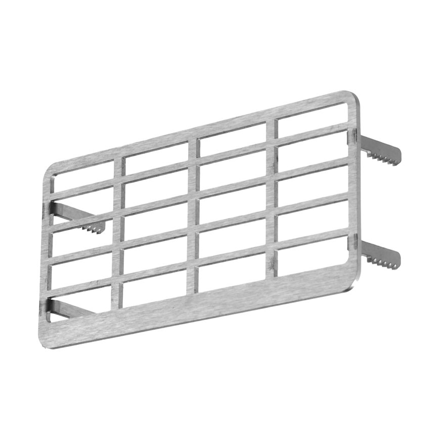 Ubbink VloerVent voorzetrooster, t.b.v. nieuwbouw, rvs, 105 x 50 mm 