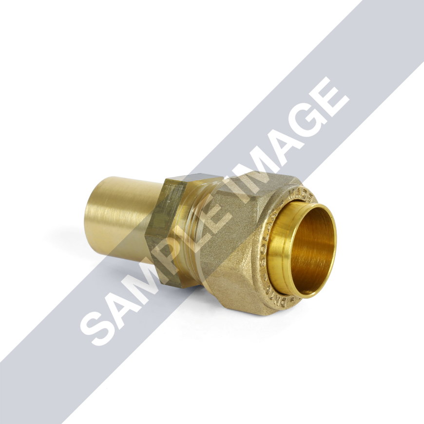 Solarflex koppeling, Easy-Tight, met lasuiteinde voor koper, set à 2 stuks, DN16 x 22 mm