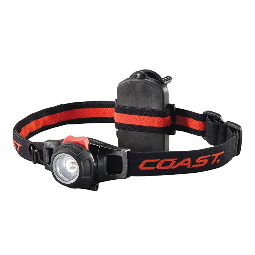 Coast hoofdlamp, type HL7, spot-to-flood/dim. Box, incl. 3x AAA 
