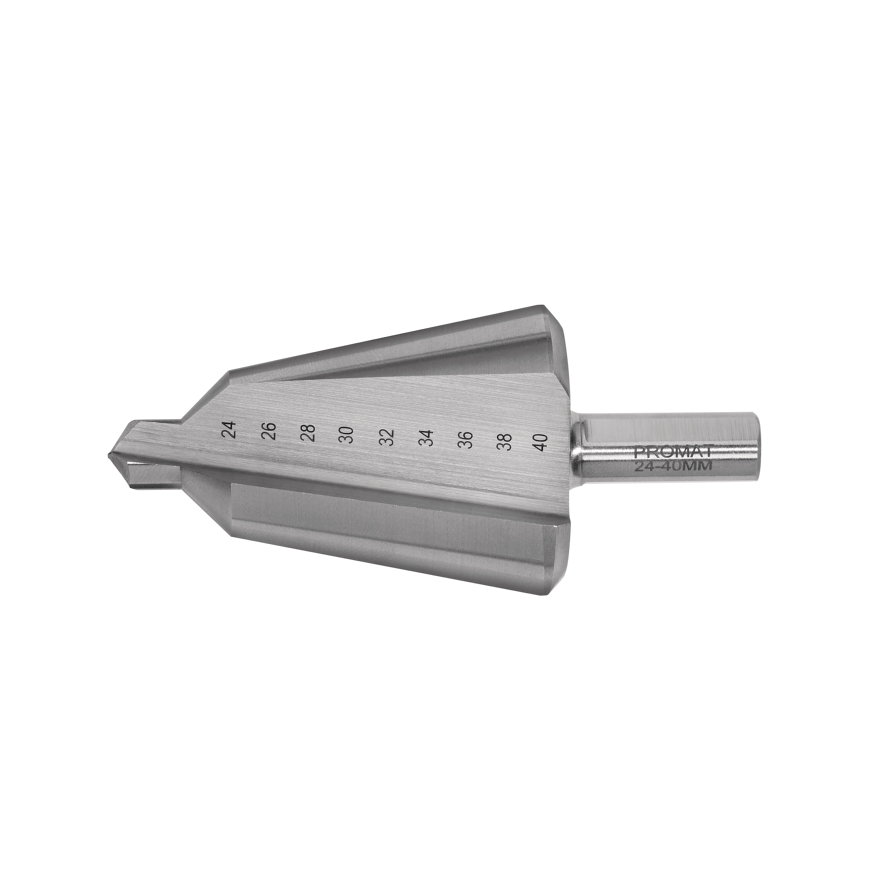 Promat getrapte plaatboor, HSS, boorbereik 24-40 mm, l = 89 mm 