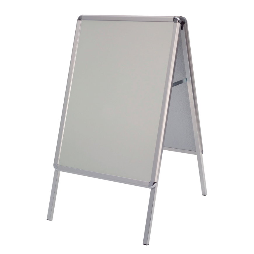 Stoepbord Aluminium zilverkleurig 2 x DIN A1 