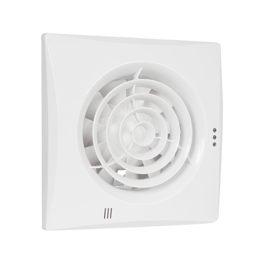 Nedco ventilator, type Silencio 100T, met timer, wit